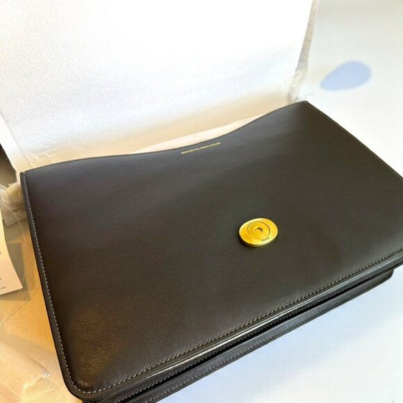 Large Coach 35 Tabby Chain Black Leather With Gold Hardware - Picture 10 of 16